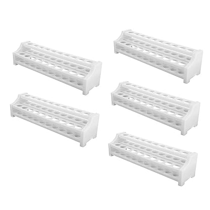 Zerodeko 5Pcs Detachable Test Tube Rack Lightweight Organizer for Test Tubes for Laboratory Testing and Food Service Portable Holder