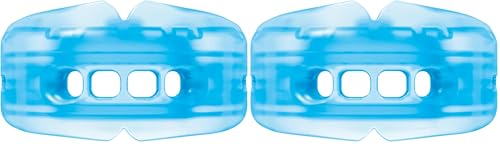 Shock Doctor Braces Mouth Guard for Sports - Upper & Lower Mouthguard for Lacrosse, Hockey, Baseball, Football - color: Blue, size: Adult: 12+ yrs (Pack of 2)