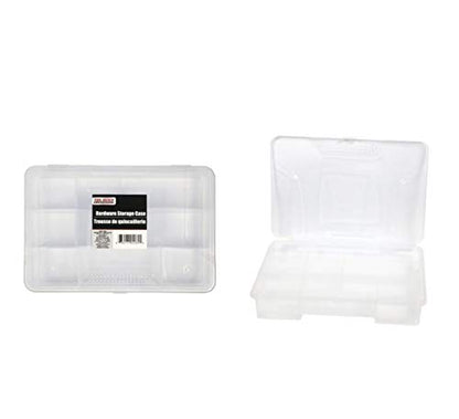 HT Tool Bench Hardware Storage Case with Compartments, Toolbox Organizers and Craft Storage Case, 9 x 6 in. (Set of 2)