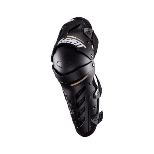 Leatt Unisex-Adult Motorcycle Pivoting Knee and Shin Hard Shell Impact Foam Guard - color: Black, size: Large/X-Large