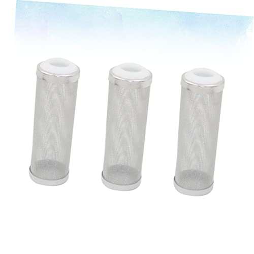 VANZACK 3pcs Stainless Steel Inlet Cover White Prevents Debris Protects Young Fish for Freshwater and Tanks