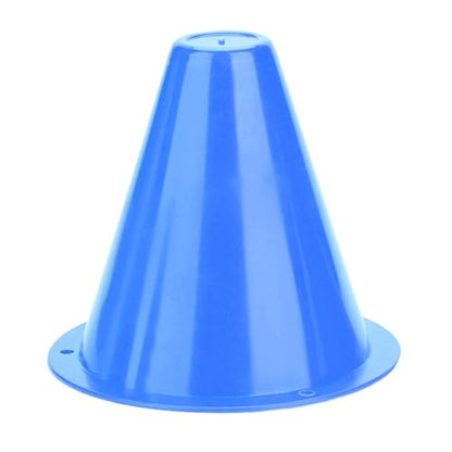 10pcs Football Cones Soccer Training Discs Football Marker Poles Flat Square Bottom Stackable for Soccer Training - color: Blue