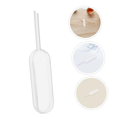 Ipetboom 100pcs Precision Plastic Pipettes Droppers Sample Transfer Pipettes Lab Liquid Measuring Droppers Storage Containers
