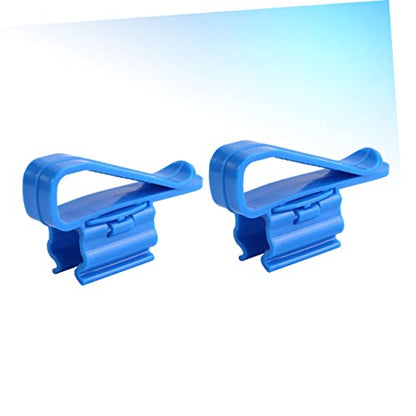 2pcs Plastic Fish Tank Aquarium Bucket Hose Holder Clip Bucket for Fish Tank Cleaning Aquarium Filtration Hose Clip Fish Tank Clean Pump Fixing Clamp Aquarium Filtration Hose Clamp