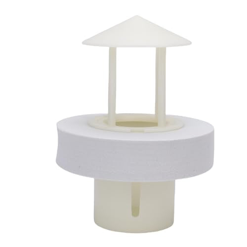 Fish Tank Atomizer Float Water Aquarium Mist Maker Splash Guard Floating Buoy Accessory for Pond Water Fountain White