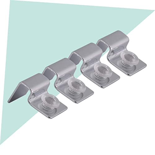 Happyyami 4pcs Fish Tank Glass Cover Clips Fish Tank Glass Cover Holder Glass Holder Glass Stand Stainless Steel Fish Tank Cover Holder Aquarium Glass Cover Support Acrylic Bracket