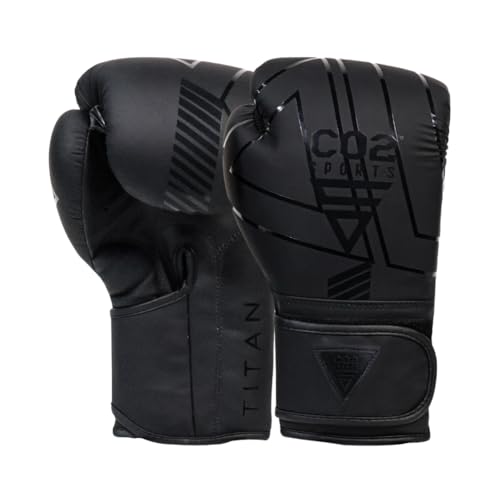 Boxing Gloves for Men & Women – Training, Sparring, Heavy Bag & MMA – Shock Absorbing Padding, Wrist Support, Breathable Palm – Kickboxing & Muay Thai Gloves 10oz 12oz 14oz 16oz - color: Black, size: 14 OZ