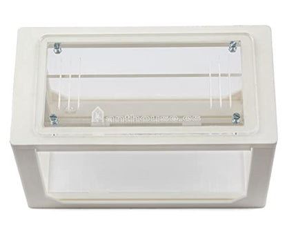 Anthouse.ES - 3D Aquarium-Style Natural Ant Farm - Sand Ant Farm - Complete Kit with Sand and Accessories - Starter Model 20x10x10 cm - Grey Color