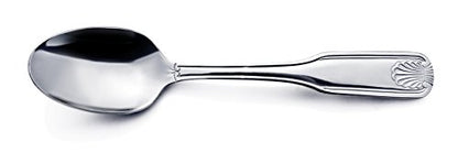 New Star Foodservice 58345 Shell Pattern, 18/0 Stainless Steel, Dinner/Dessert Spoon, 7.5-Inch, Set of 12 (Pack of 2) - size: Dinner/Dessert Spoon (7.5-Inch) (Pack of 2)