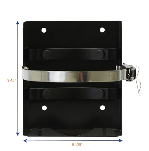 Flame King T-Racks® 5LB Propane Tank Mounting Bracket Strap for RVs, Trailers, Campervans, Jeeps, and Overland Vehicles