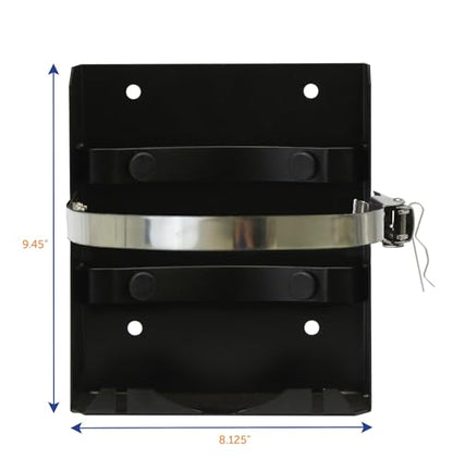 Flame King T-Racks® 5LB Propane Tank Mounting Bracket Strap for RVs, Trailers, Campervans, Jeeps, and Overland Vehicles