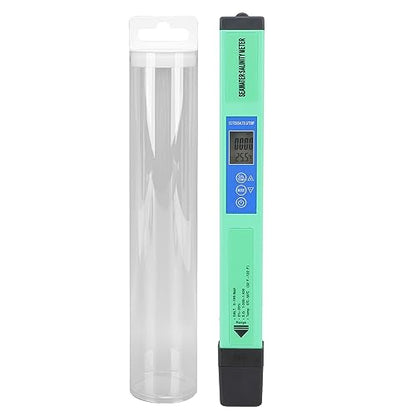 5-in-1 Water Quality Tester EC TDS Salt SG Temp Monitor Digital Meter for Drinking Water Hydroponics Aquariums