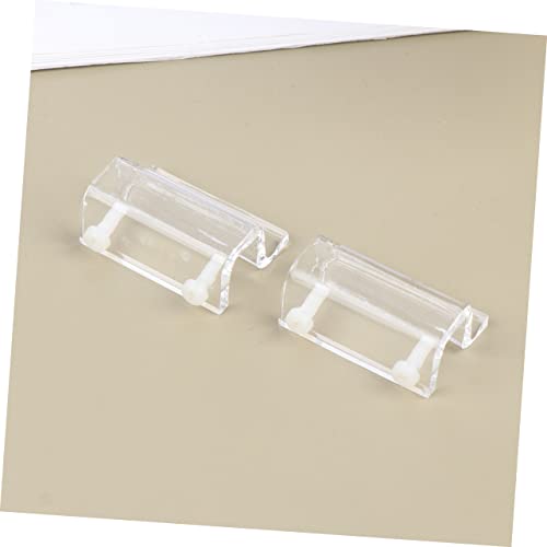 WOONEKY 4pcs Aquarium Cover Support Bracket Acrylic Fixed Tool for Fish Tank Lid and Stable Design for Thickness for Open Rib Aquariums and Turtle Tanks