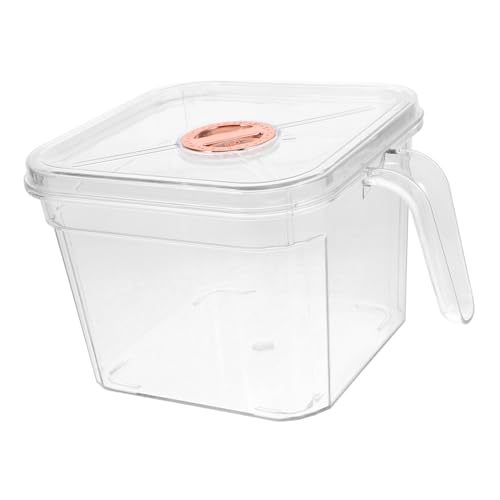 Abaodam Unbreakable Bowl Handle and Lid Safe Aquarium for Betta Fish and for Desktop Decoration Easy to Clean and Maintain