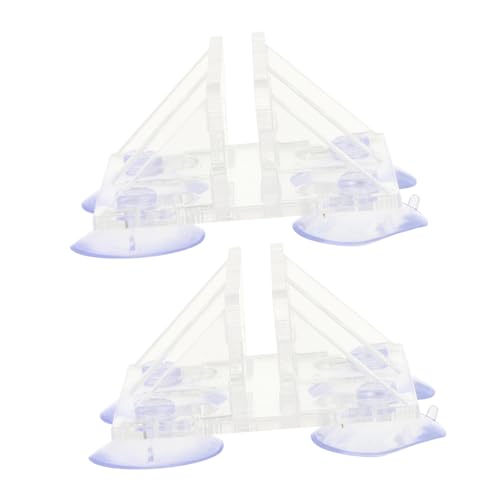 2pcs Fish Tank Isolation Clips Transparent Acrylic Divider Clamps Cups Easy Installation for Fish Separation Aquarium Divider