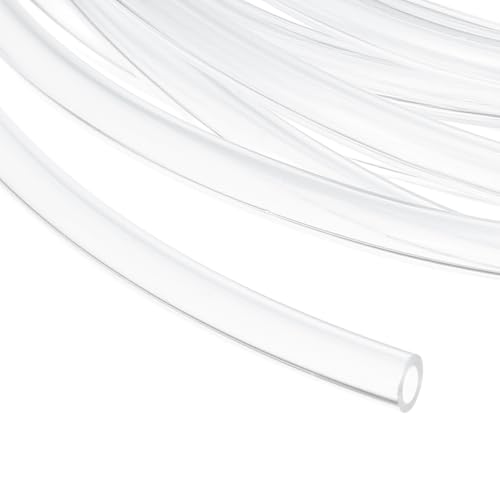 uxcell 1/8 Inch Clear PVC Tubing, 3mm ID x 6mm OD - 15ft PVC Tube Lightweight Vinyl Hose, Transparent Flexible Plastic Water Tubing for Air Oil Water Transfer Aquarium Irrigation - size: 3mm ID x 6mm OD