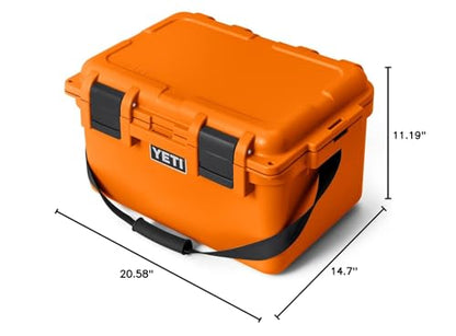 YETI LoadOut 30 GoBox Divided Waterproof Cargo Case, Dry Box, Camera Case, Fishing Tackle Box, King Crab