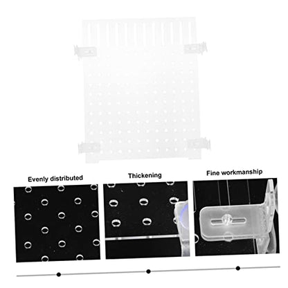DIY Acrylic Fish Breeding Divider Board Aquarium Separator for Fish Tanks Durable Transparent Isolation Panel with Suction Cups for Betta and Guppy Care