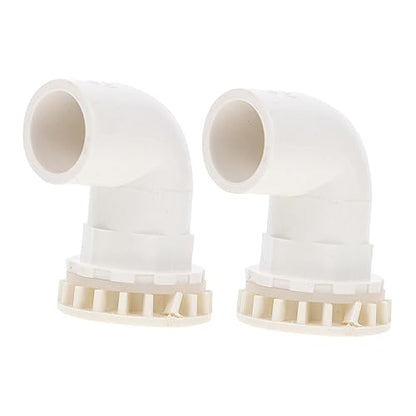 2pcs Aquarium Elbow Connectors Fish Tank Drainage Adapters Strong Water Fittings for Tubing Easy Installation for Home Aquariums