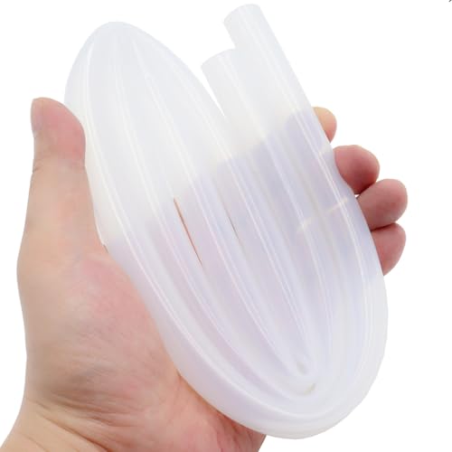 Silicone Tube 1/2"(12mm) ID x 5/8"(16mm) OD Clear Flexible Silicone Rubber Tubing Water Air Hose Pipe Transparent (3.3ft / 1m；12 x 16mm) - size: 12mm ID x 16mm OD
