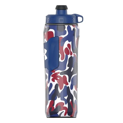 Under Armour 28oz Playmaker Squeeze Insulated 2 - Sports Water Jug, Leak Resistant for Baseball, Football & More, Royal Hypercamo - color: Royal Hypercamo