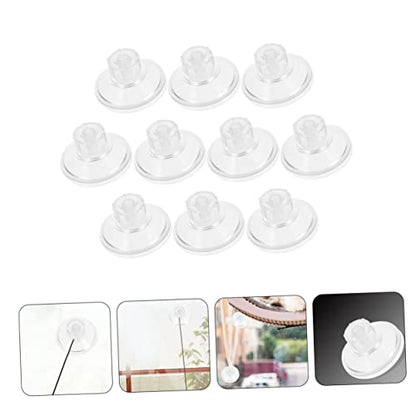 Zerodeko 10Pcs Threaded Screw Nut Pull Suction Cups for Aquariums Incubators and Home Use High Transparency Easy Install and Remove Multi Purpose Fixing Accessories for Fish Tanks and Decor