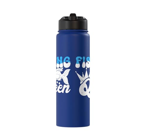 Aquarium Fish Tank Fish Queen Crown Hobby Stainless Steel Insulated Water Bottle