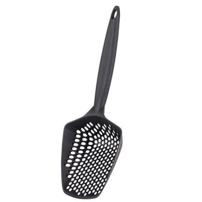 Set of 1 Fine Mesh Cat Litter Scoop with Small Holes, Deep Sifting Shovel for Litter, Reptile Terrarium Sand & Rabbit Pooper Lifter, Hanging Handle Poop Scooper (Black, Set of 1) - color: Black, size: Set of 1