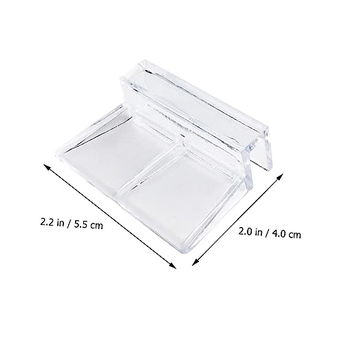 VANZACK Stable Performance Acrylic Material Aquarium Bracket 10pcs Clips for Lid Easy to Clean and