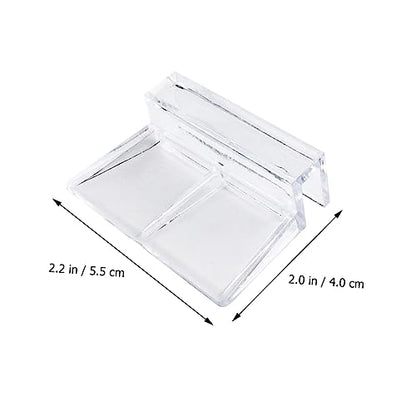 VANZACK Stable Performance Acrylic Material Aquarium Bracket 10pcs Clips for Lid Easy to Clean and