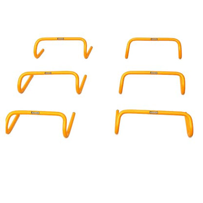Multi-Sport Speed Training Hurdles Set of 6 Mini Hurdles for Agility & Coordination, Lightweight PVC Construction, Ideal for Football, Soccer, Baseball, Hockey, Track, Tennis, Lacrosse, 6 inch