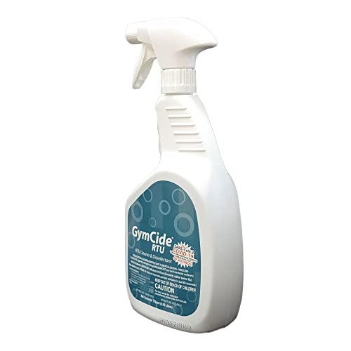 GymCide Disinfectant & Cleaner For Sports, Gyms, and Fitness Equipment, EPA Registered, Quart (1)