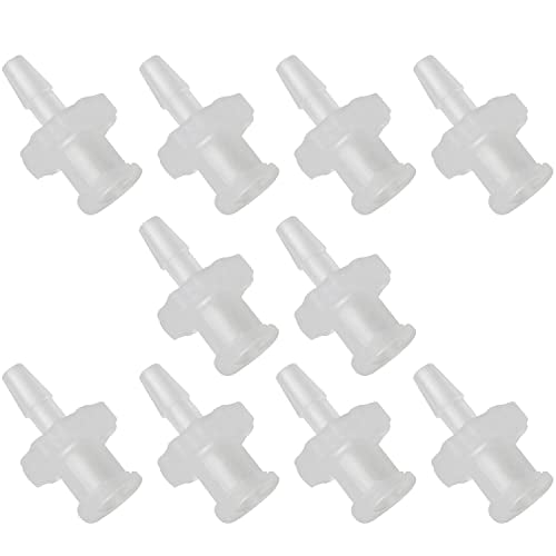 MEETOOT 10pcs Female Luer Lock 1/4" Polycarbonate Hose Barb Adapter for Laboratory Biochemical/Analytical Instruments, Food Machinery and Aquarium Equipment