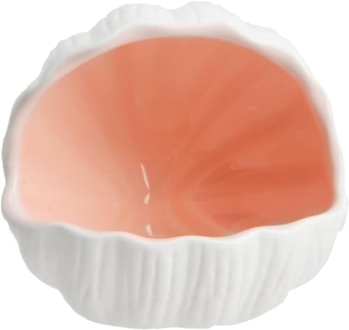 RUIAN Cute Aquarium Decorations Ceramic Conch Shell-Shaped House Thematic Betta Fish Tank Accessory Decor Ornament Hideout Cave for Fish Playing or Hiding,Hamster House,Craft Projects (Pink) - color: Pink