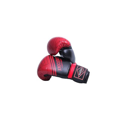 Boxing Gloves & Muay Thai Shin Guards for Men and Women, MMA Kickboxing Shin Pads Set, Adjustable Shin Guards with Instep Protection, Sparring & Martial Arts Training Gear - color: Red/Black, size: 14 oz