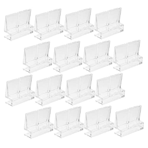 BESPORTBLE 32pcs Acrylic Aquarium Lid Clips Fish Tank Cover Bracket Easy Install Rimless Tank Support High Strength Clips for Fish Aesthetic