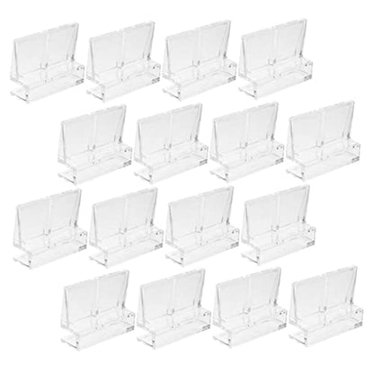 BESPORTBLE 32pcs Acrylic Aquarium Lid Clips Fish Tank Cover Bracket Easy Install Rimless Tank Support High Strength Clips for Fish Aesthetic