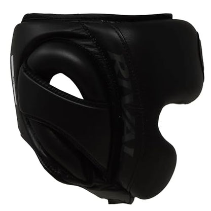 RIVAL Boxing RHG-Guerrero Headgear, Superior Visibility, Lacing Adjustment System, Handcrafted All-Leather Construction, Ergonomic Design - color: Black, size: Large