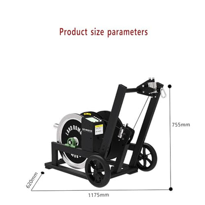 50M Resistance Training Device, Strength and Conditioning Trainer with Display and Overload Exercise Resistance Harness, Adjustable Resistance, Protect Waist Safety, Improve Agility,for Sprinting