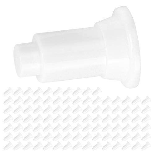 Generic 100Pcs Aquarium Isolation Board Support Feet, Adjustable Height PVC Fish Tank Divider Stands, Food Grade Safety Material Stands, Ideal for Easy Cleaning & Stability in Fish Tanks (White) - color: White