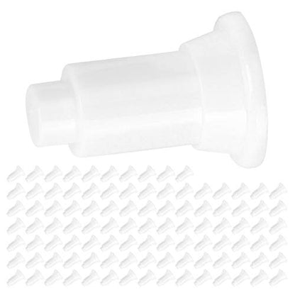 Generic 100Pcs Aquarium Isolation Board Support Feet, Adjustable Height PVC Fish Tank Divider Stands, Food Grade Safety Material Stands, Ideal for Easy Cleaning & Stability in Fish Tanks (White) - color: White