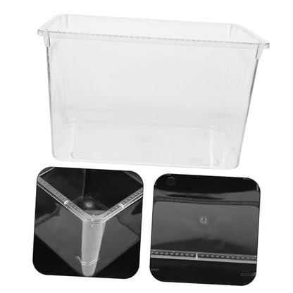 Cage Splash Feeder Cover Transparent Acrylic Guard for Birdcage Prevents Food and Water Splashing Easy Installation Compatible Various Enclosures