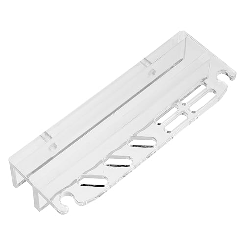COLLBATH Fish Tank Tool Organizer Stand Acrylic Scissors and Tweezers Storage Rack for Aquarium Maintenance Compact Design Multiple for Water Plant Tools