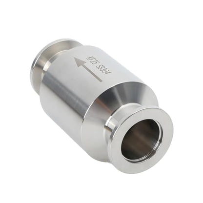 KF-25 Vacuum Pump Check Valve, Stainless Steel 304, Non-Return One Way for Vacuum Pump(KF-25 Flange 40mm)