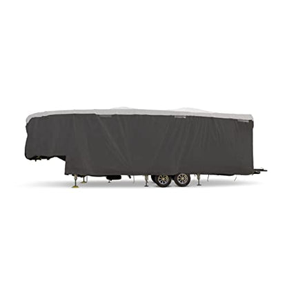 Camco ULTRAGuard 28 to 30-Ft Fifth Wheel RV Cover - Features Zipper Entry Doors & Covered Air Vents - Crafted of Spunbond Polypropylene - Storage Bag for RV Storage & Organization (45753) - size: 28' - 30', style: Fifth Wheel