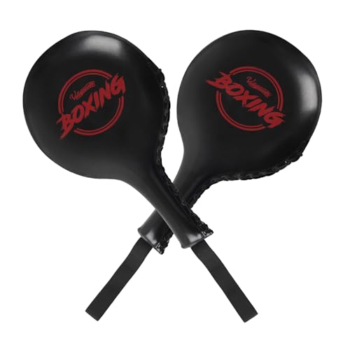 2 Pack Boxing Target Paddles for Taekwondo,MMA,Martial Arts | Kickboxing Striking Target Pads,Punching Kick Pads,Training Paddles - color: Red