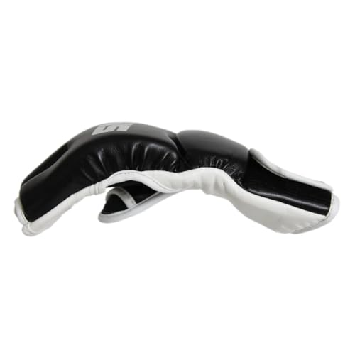 SMAI MMA Grappling Gloves - UFC Mixed Martial Arts Training, Cardio and Boxing Gloves, Half Finger Open Palm and Wrist Strap - Adjustable, Cage Fighting Punching Bag Workout - size: Large