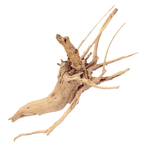 Kisangel Natural Driftwood Branch Aquarium Decoration 7.87 Inch Real Wood Fish Tank Ornament for Freshwater Aquatic Plant Anchoring and Fish Shelter