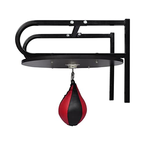 Speed Bag Platform Set with Heavy Duty Wall Mount Bracket and 360 Degree Swivel for Boxing MMA Training Workout Punching Speedball Station