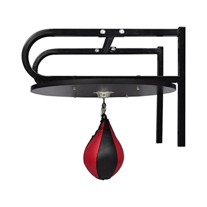Speed Bag Platform Set with Heavy Duty Wall Mount Bracket and 360 Degree Swivel for Boxing MMA Training Workout Punching Speedball Station